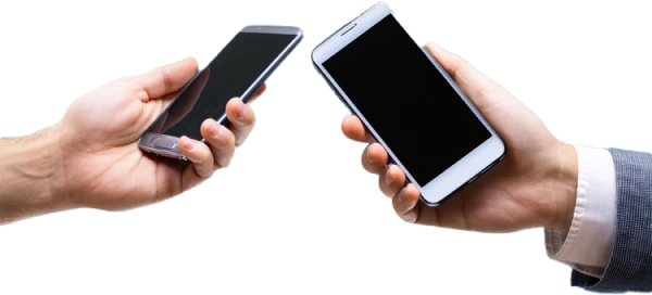 intercambiando celulares